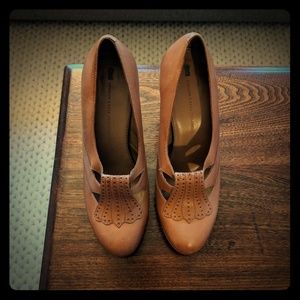 Tan 4.25" Anthropologie heels
